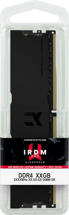 goodram IRDM PRO DEEP BLACK UDIMM 64GB Kit, DDR4-3600, CL18-22-22, 2RX8