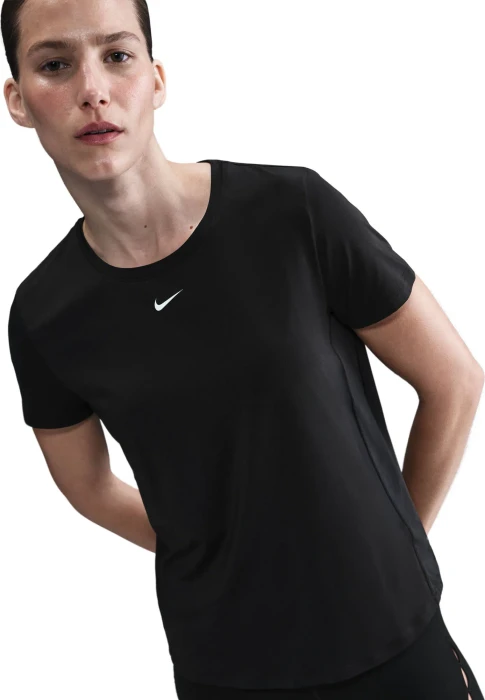 Nike One Classic Dri-FIT Funktionsshirt kurzarm schwarz/weiß (Damen)