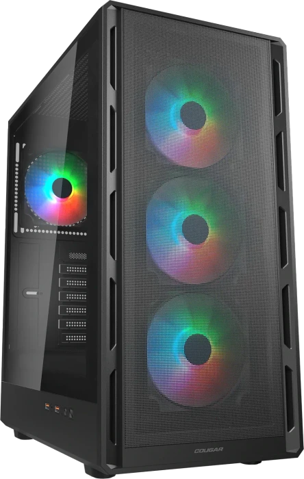 Cougar Airface Pure RGB, schwarz, Glasfenster