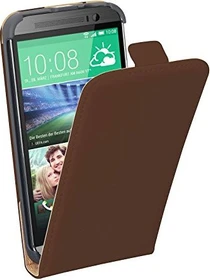 Pedea Flip Cover Premium für HTC One (M8) braun