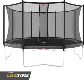 Berg Favorit Regular inkl. Sicherheitsnetz Comfort 380cm Trampolin grau