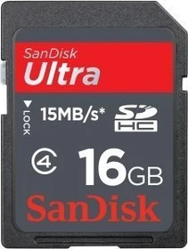 SanDisk Ultra 16GB, Class 4 (SDSDH-016G / SDSDH-016G-U46)