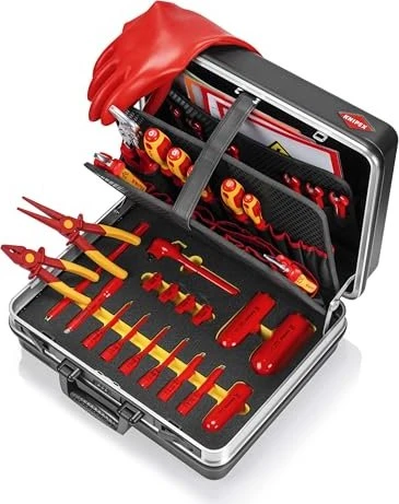 Knipex Basic E-Mobilität Handwerkzeugset inkl. Koffer, 34-tlg.