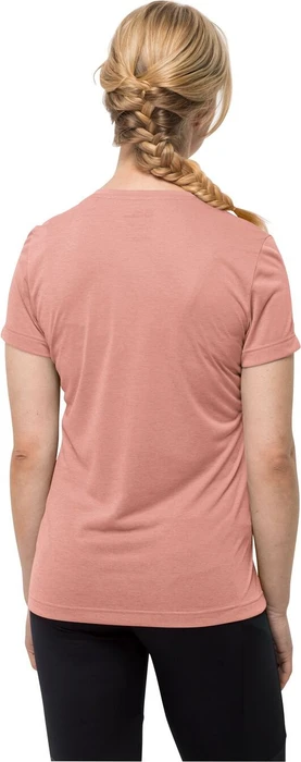 Jack Wolfskin Crosstrail Funktionsshirt kurzarm rose dawn (Damen)
