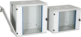 EFB Elektronik 19" Wandgehäuse 6HE, 1-teilig, fest, vormontiert, eigenbelüftet, Sicherheitsglastür, IP20, RAL 7035, 400mm tief