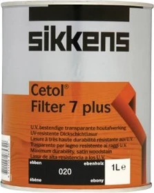 Sikkens Cetol Filter 7 Plus Dickschicht-Lasur 020 ebenholz, 1l
