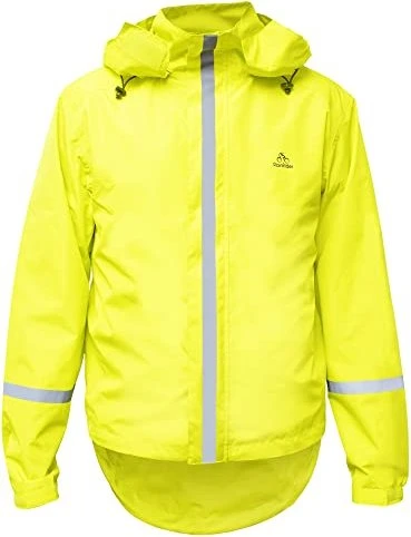 RainRider Regen Fahrradjacke neon bright yellow