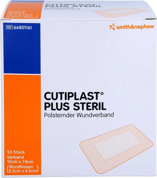 Cutiplast Plus Steril, 7.8 x 10cm, 55 Stück