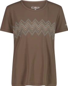 CMP Piqué Print Funktionsshirt kurzarm toffee (Damen)