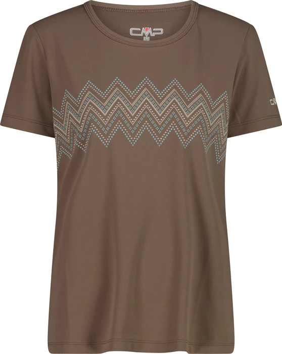 CMP Piqué Print Funktionsshirt kurzarm toffee (Damen)