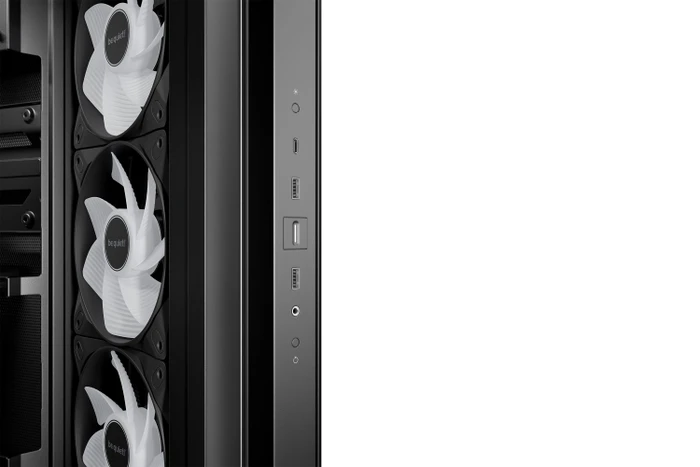 be quiet! Light Base 500 LX Black, schwarz, Glasfenster