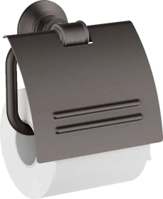 Hansgrohe AXOR Montreux Toilettenpapierhalter mit Deckel brushed black chrome
