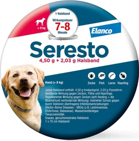 Bayer Seresto Zecken-Flohband für Hunde über 8kg 70cm, 1 Stück