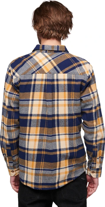 Black Diamond Project Flannel Hemd langarm indigo/gold plaid (Herren)