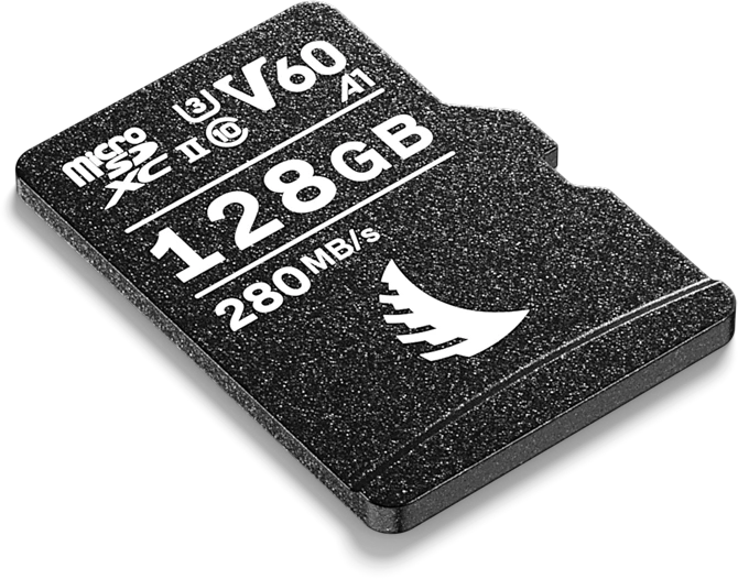 Angelbird AV PRO microSD V60 R280/W160 128GB Kit, UHS-II U3, A1, Class 10