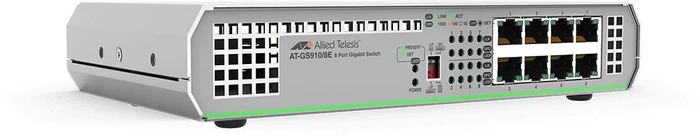 Allied Telesis CentreCOM GS910 Desktop Gigabit Switch, 8x RJ-45