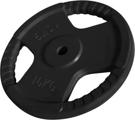 Gorilla Sports Olympia Gummi Gripper 30/31mm Hantelscheibe 10kg