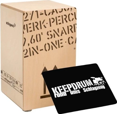 Schlagwerk Cajon 2inOne Snare Large (verschiedene Farben)