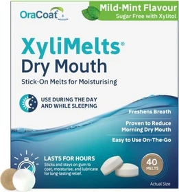 OraCoat XyliMelts Hafttabletten Mild Mint, 40 Stück