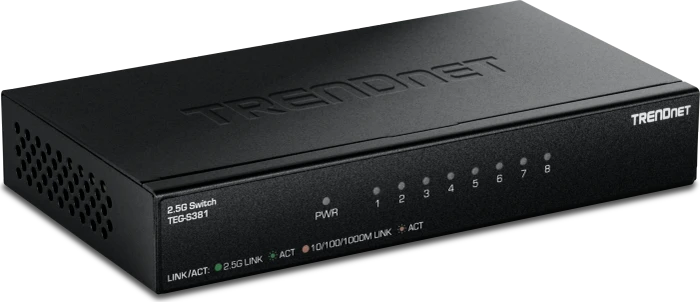 TRENDnet TEG-S Desktop 2.5G Switch, 8x RJ-45