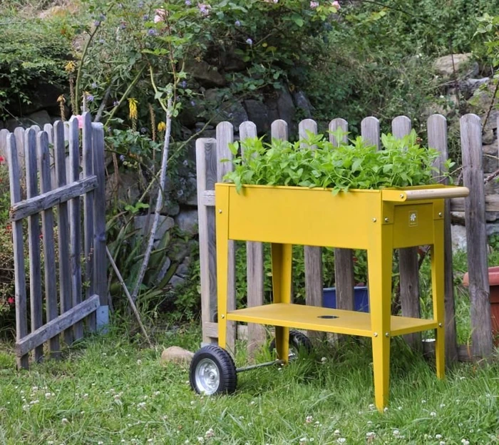 Herstera Kräuterfabrik Urban Hochbeet 75x35cm mustard