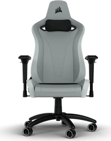 Corsair TC200 Plush Leatherette Gamingstuhl, hellgrau/weiß