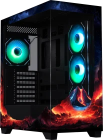 BitFenix CETO Premium Volcano version, Glasfenster