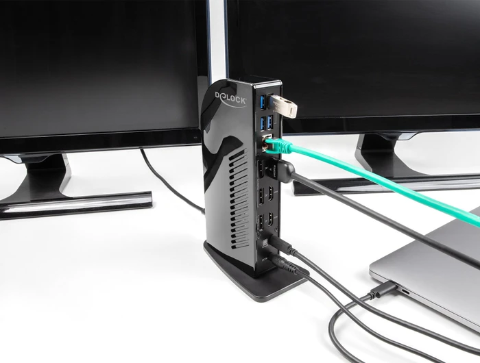 DeLOCK USB Type-C Triple Display Docking Station, USB-C 3.1 [Buchse]