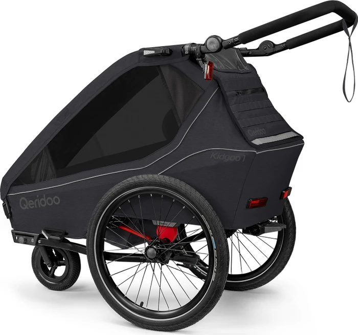 Qeridoo Kidgoo 1 Fahrradanhänger phantom grey (Modell 2026)