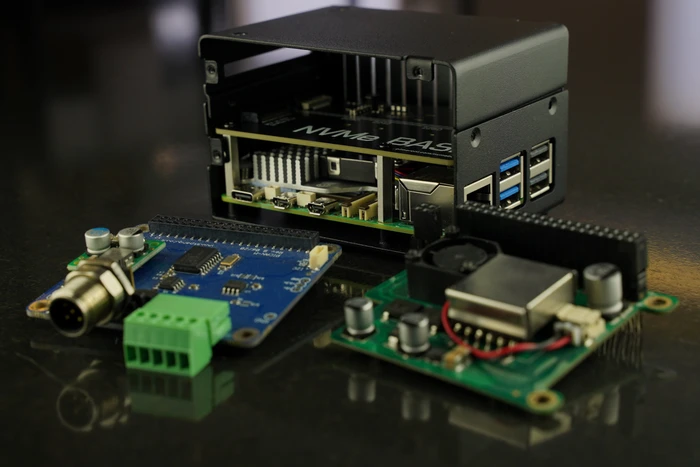 KKSB Gehäuse für Raspberry Pi 5, Platz für Raspberry Pi HATs/Add-on Boards/Kühler, schwarz