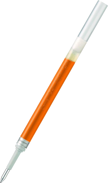Pentel EnerGel Roller Pen LR7-FX Tintenrollermine 0.35mm (0.7mm Ball) orange, 12er-Pack