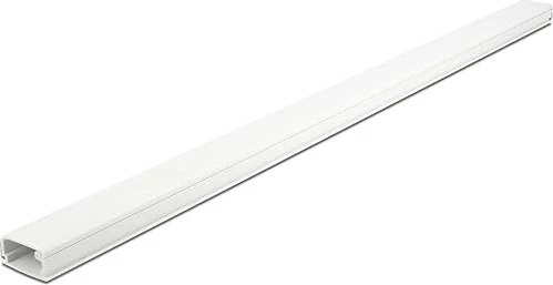 DeLOCK Kabelkanal mit Deckel, selbstklebend, 26x13mm, 1m, weiß