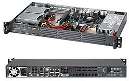 Supermicro SuperChassis 504-203B, grau/schwarz, 1HE, 1x 200W