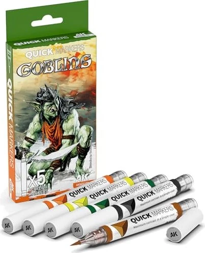 AK-Interactive Quick Markers Goblins Farbset, 5-tlg.