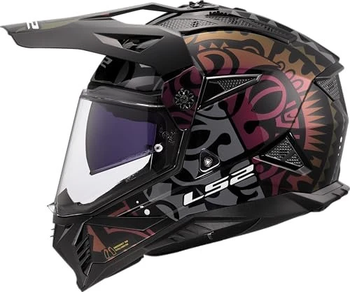 LS2 MX702 Pioneer II Rangi schwarz/silber/violett
