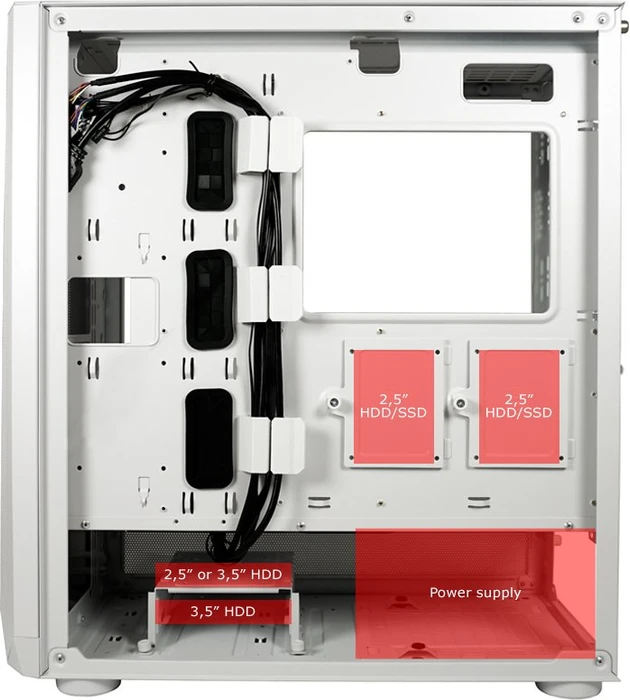LC-Power Gaming 900W Lumaxx Light, Glasfenster