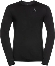 Odlo Natural 100% Merino Warm Funktionsshirt langarm schwarz (Herren)