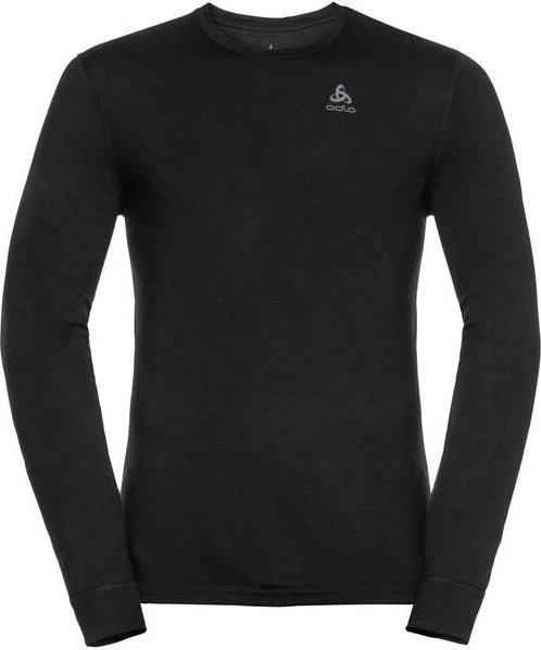 Odlo Natural 100% Merino Warm Funktionsshirt langarm schwarz (Herren)