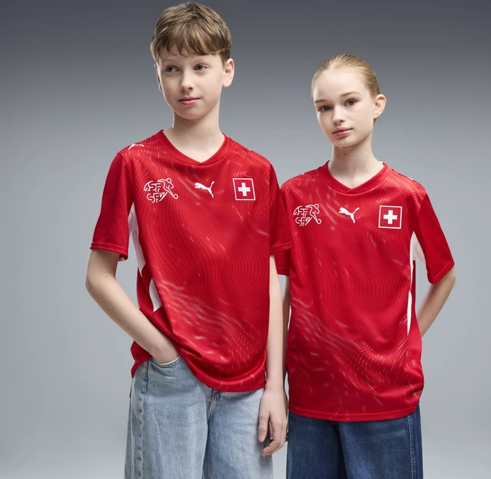 Puma FIFA WM 2026 Schweiz Heimtrikot kurzarm (Junior)