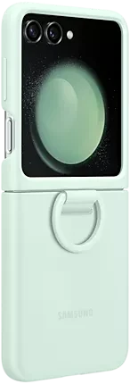 Samsung Silicone Case with Ring für Galaxy Z Flip 5 Mint