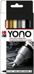 Marabu Yono Acrylmarker Metallic 1.5-3mm sortiert, 4er-Set