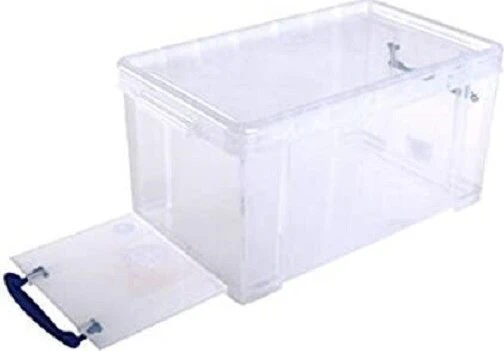 Aufbewahrungsbox mit Frontklappe, 8l, transparent, 3er-Pack