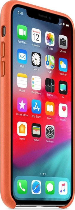 Apple Leder Case für iPhone XS orange