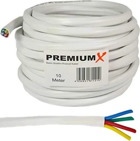 PremiumX Basic Koaxialkabel 135dB 4-fach geschirmt 10m