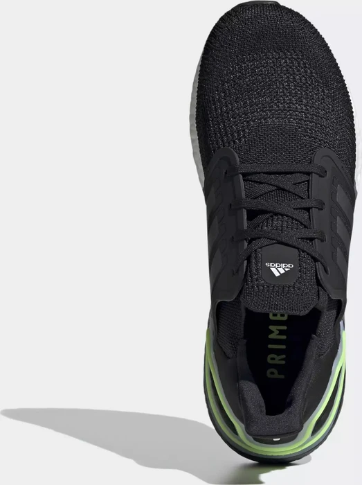adidas Ultraboost 20 core black/night metallic/signal green (Herren)