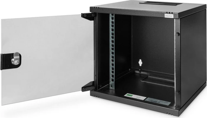 Digitus Professional DN-10 10" Wandschrank 6HE, Sicherheitsglastür, IP2X, schwarz, 300mm tief