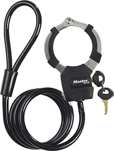 Master Lock Street Cuff 8275 Kabelschloss, Schlüssel schwarz