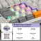 Epomaker RT85 Wireless, Gray White, LEDs RGB, hot-swap, Epomaker Creamy Jade, USB/Bluetooth, US Vorschaubild