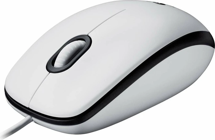 Logitech M100 V2 Refresh Optical Mouse weiß, USB