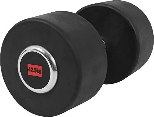 Gorilla Sports Profi Gummi Kurzhantel 42.5kg